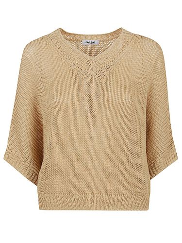 Base Linen And Cotton Blend Poncho - Base - Modalova