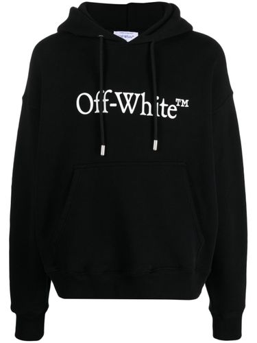 Off White Big Bookish Cotton Hoodie - Off White - Modalova