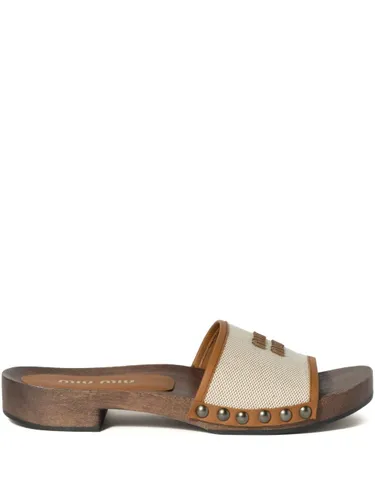 Miu Miu Logo Slides - Miu Miu - Modalova