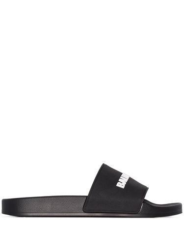 Balenciaga Logo Pool Slides - Balenciaga - Modalova