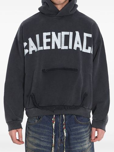 Balenciaga Tape Type Cotton Hoodie - Balenciaga - Modalova