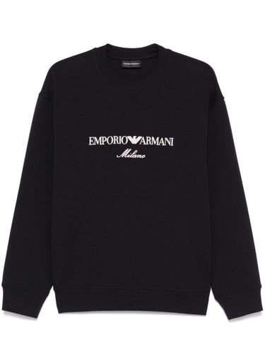 Logo Cotton Sweatshirt - Emporio Armani - Modalova