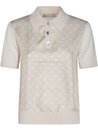 Tory Burch Printed Silk Polo Shirt - Tory Burch - Modalova