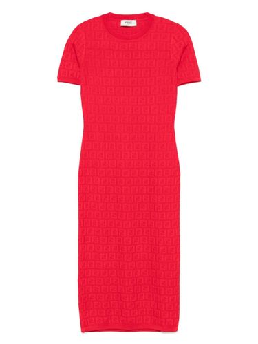 Fendi Ff Cotton Blend Midi Dress - Fendi - Modalova