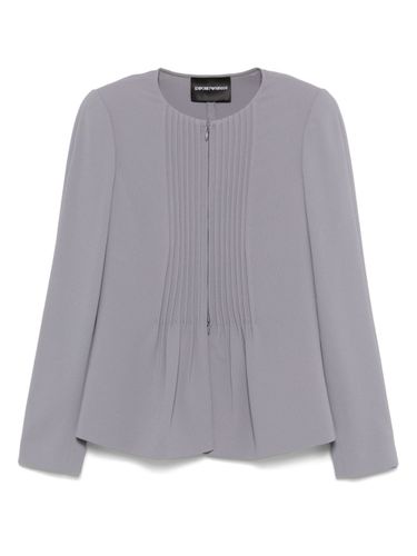 Crewneck Blazer Jacket - Emporio Armani - Modalova