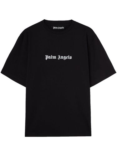 Classic Logo Cotton T-Shirt - Palm Angels - Modalova