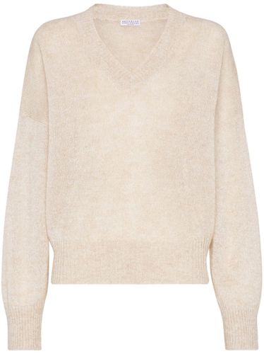 Mohair Sparkling Wool Sweater - Brunello Cucinelli - Modalova