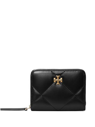 Kira Diamond Leather Zipped Wallet - Tory Burch - Modalova