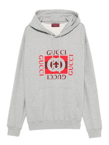Gucci Logo Cotton Hoodie - Gucci - Modalova