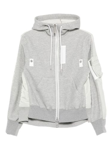 Sacai Cotton And Nylon Hoodie - Sacai - Modalova