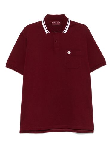 Gucci Logo Cotton Polo Shirt - Gucci - Modalova