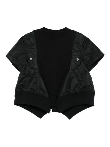Sacai Cotton And Nylon T-Shirt - Sacai - Modalova