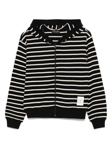 Cotton Blend Striped Hoodie - Emporio Armani - Modalova