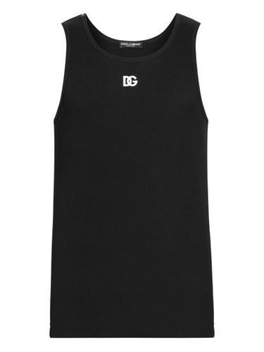 Logo Cotton Tank Top - Dolce & Gabbana - Modalova