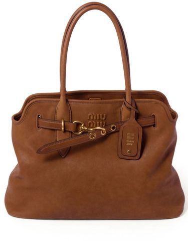 Aventure Medium Leather Handbag - Miu Miu - Modalova