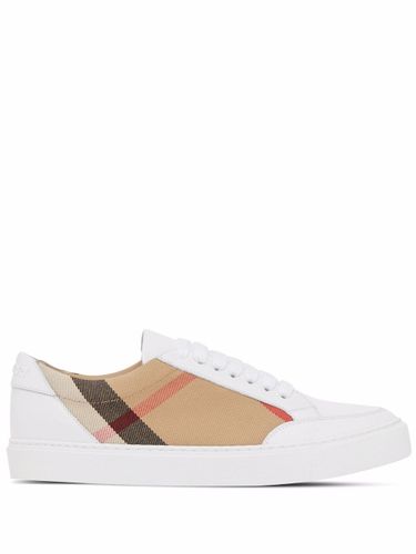 Burberry Check Leather Sneakers - Burberry - Modalova