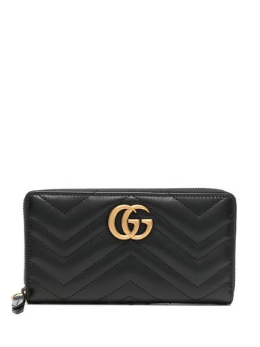 Gg Marmont Leather Continental Wallet - Gucci - Modalova