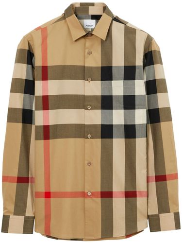 Burberry Check Cotton Shirt - Burberry - Modalova