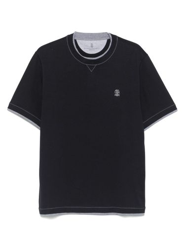 Logo Cotton T-Shirt - Brunello Cucinelli - Modalova