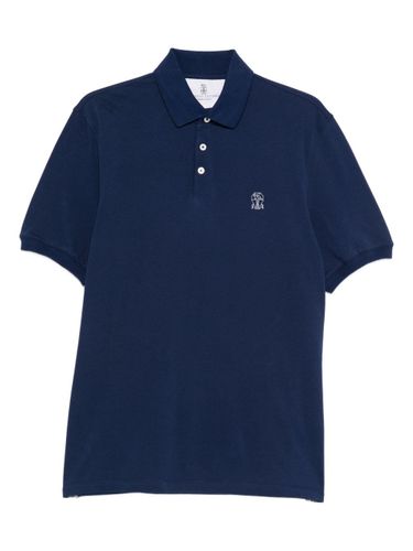 Logo Cotton Polo Shirt - Brunello Cucinelli - Modalova