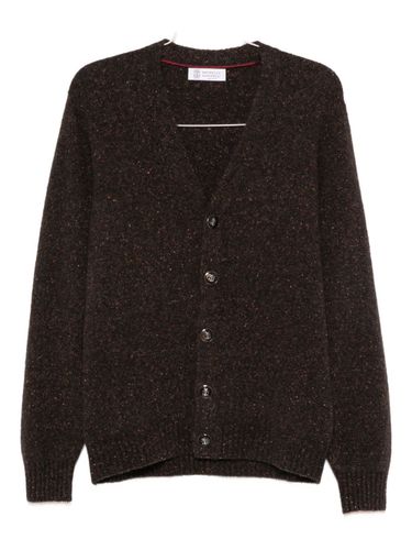 Wool V-Necked Cardigan - Brunello Cucinelli - Modalova