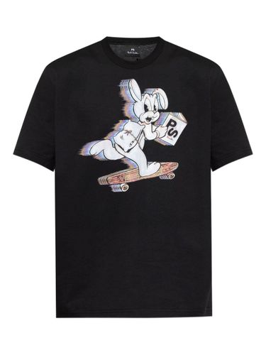Skate Bunny Cotton T-Shirt - PS PAUL SMITH - Modalova