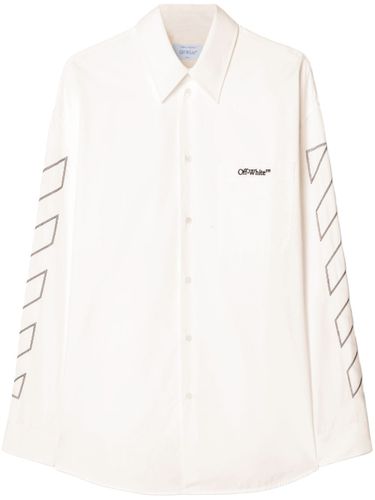 Off White Diag Outl Overshirt - Off White - Modalova