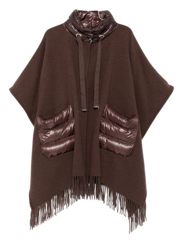 Herno Fringed Wool Poncho - Herno - Modalova