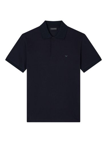 Logo Cotton Polo Shirt - Emporio Armani - Modalova