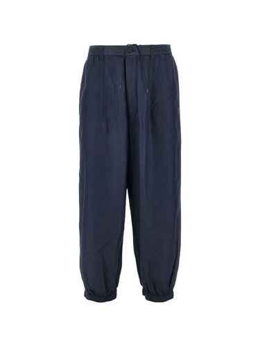 Cotton Blend Trousers - Emporio Armani - Modalova