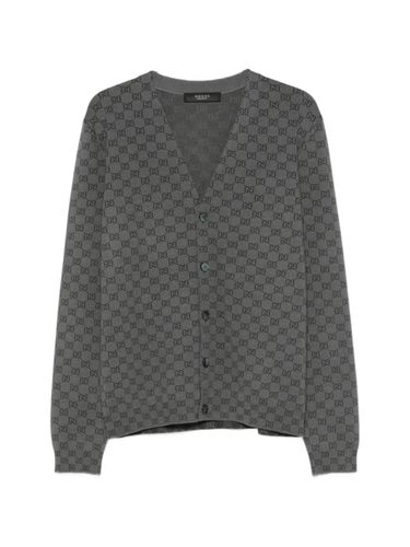 Gucci Wool And Silk Cardigan - Gucci - Modalova