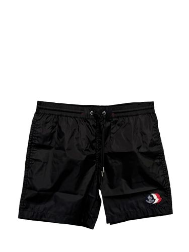 Moncler Swim Shorts With Patch - Moncler - Modalova