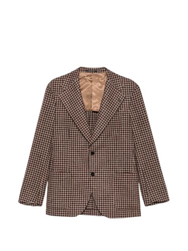 Houndstooth-Pattern Notched-Lapels Jacket - Gabriele Pasini - Modalova