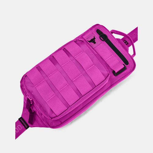 Sac banane Project Rock unisexe Vivid Magenta / Noir TAILLE UNIQUE - Under Armour - Modalova