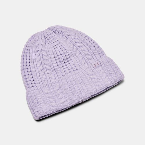 Bonnet en maille torsadée Halftime Salt Mauve / Salt Mauve / Tetra Gris TAILLE UNIQUE - Under Armour - Modalova