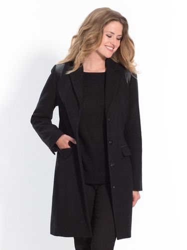Manteau coupe droite en drap de laine - Daxon - Modalova