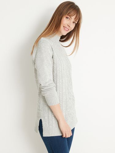 Pull col montant maille torsadée - Daxon - Modalova