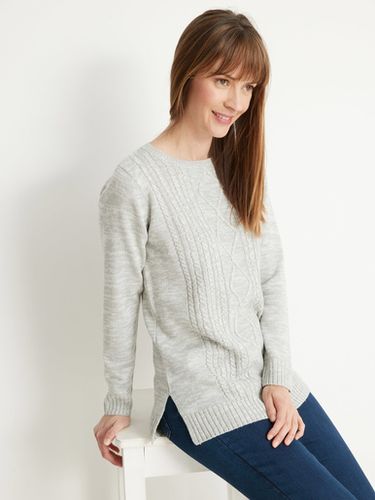 Pull torsadé encolure ronde - Daxon - Modalova