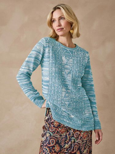 Pull torsadé encolure ronde - Daxon - Modalova