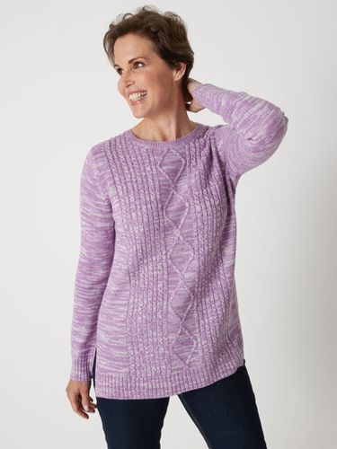 Pull torsadé encolure ronde - Daxon - Modalova