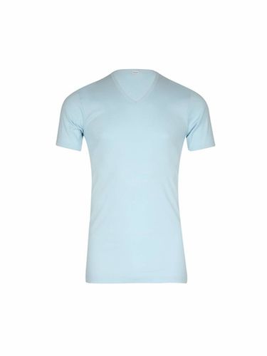Tee-shirt encolure V, pur coton - Eminence - Modalova
