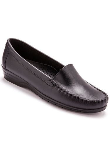 Mocassins plateau lisse largeur confort - Pédiconfort - Modalova