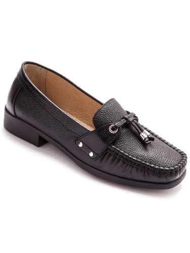 Mocassins en cuir plateau cousu main - Pédiconfort - Modalova