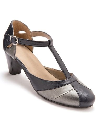 Salomés bicolores en cuir aérosemelle® - Pédiconfort - Modalova