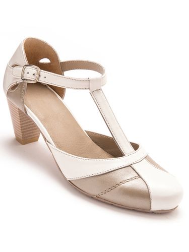 Salomés bicolores en cuir aérosemelle® - Pédiconfort - Modalova
