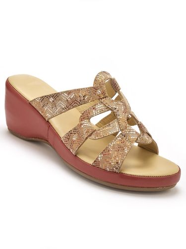 Mules en cuir à talon compensé - Pédiconfort - Modalova