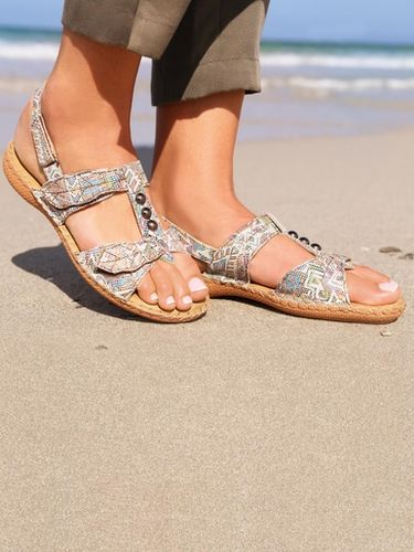 Sandales ultra souples en cuir - Pédiconfort - Modalova