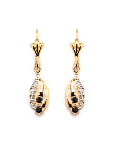 Boucles d'oreilles saphirs véritables - Daxon - Modalova