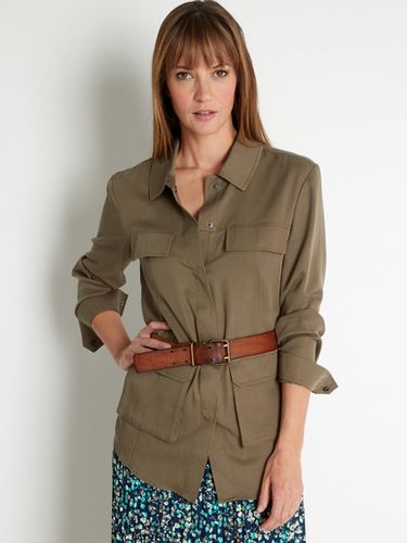 Veste-saharienne en lyocell - Daxon - Modalova