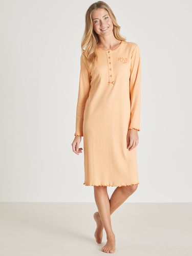 Chemise de nuit courte interlock - Daxon - Modalova